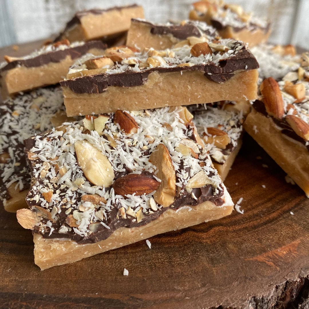 Almond Joy Coconut Toffee